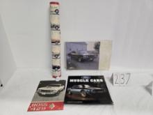 Set Of 4 Mustang Advertisements/anner
