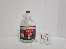 Coca-cola 1 Gallon Syrup Glass Jug Label In Fair Condition Atlanta Ga