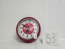 Round Coca-cola Tin Analog Clock Working Batt Oper