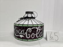 Tiffany-style Working Hanging Electric Coca-cola Light