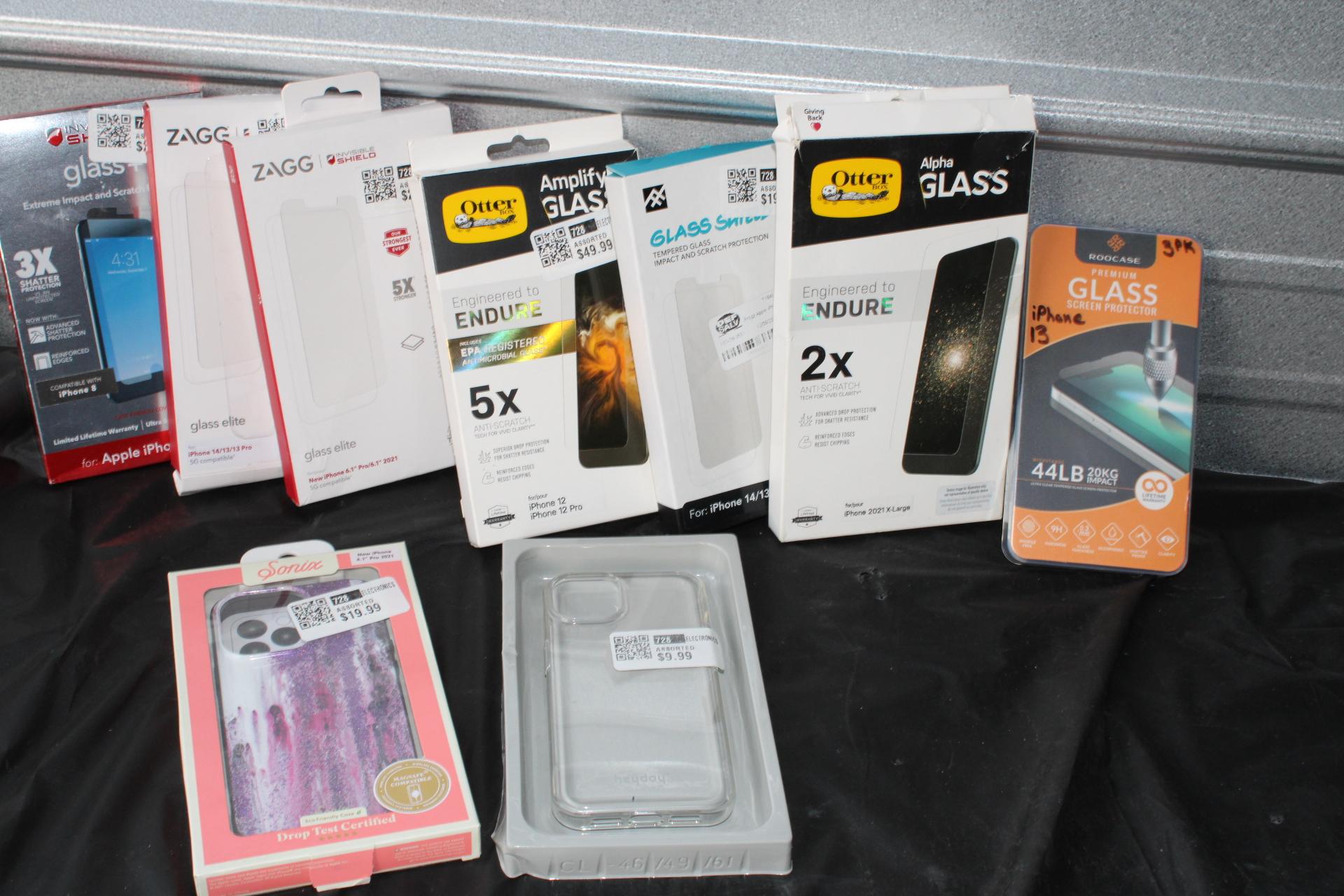 Lot of Glass screen protectors and iPhone 6 cases
