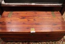 Large Vintage Cedar Chest. Organizer and key included. Excellent condition. 47x18x18