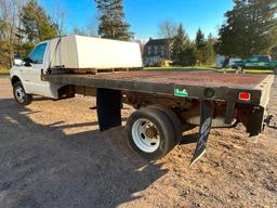 2002 FORD F550 FLATBED TRUCK