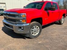 2015 CHEVY 2500HD CREW CAB 4X4 PICK UP TRUCK