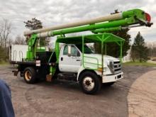 2007 FORD F750 NON CDL REAR MOUNT BUCKET TRUCK