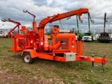 2016 BRUSH BANDIT 280XP 18 INCH BRUSH CHIPPER WITH WINCH. 844 HOURS