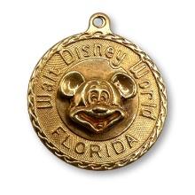Mickey Mouse Walt Disney World Florida 14K Gold Pendant Charm