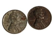 Lot of 2 - 1943 Steel Pennies