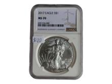 2017 Eagle Silver Dollar MS 70