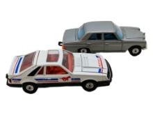 Lot of 2 Vintage Toy Corgi Cars - Cobra Mustang & Mercedes-Benz