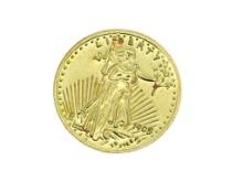 FEATURE 24K Gold Miniature St. Gaudens Coin - 0.65 grams