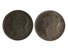 Lot of 2 1921 Morgan Silver Dollars