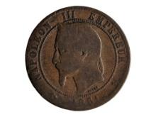 1861 French Coin - Napoleon III