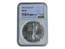 2016 Eagle Silver $1 MS 70