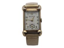 FEATURE 10K Gold Filled Vintage Men's Bulova Watch - Mechanical - Works!