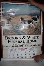 2004 Brooks & White Funeral Home wall calendar