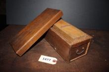 Antique Veggie Slicer, wooden with drawer