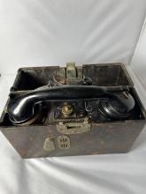 WWII GERMAN MILITARY BAKELITE FIELD PHONE