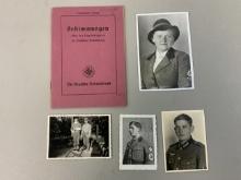 WWII NAZI GERMAN PERIOD LOT OF PHOTOS AND DOCUMENT