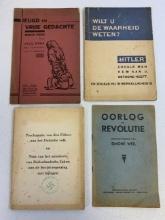 VERY RARE DUTCH LANGUAGE WWII BOOKS LOT OF 4