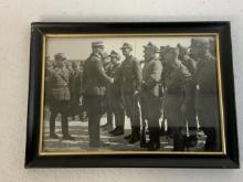 NAZI GERMANY FRAMED SS PERSONAL AWARD CEREMONY PHOTOGRAPH
