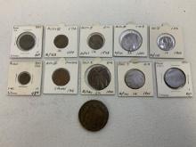 IMPERIAL RUSSIA LOT OF BRONZE COINS