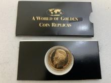 IMPERIAL RUSSIA GOLD COIN REPLICA 37.5 ROUBLES OR 100 FRANCS