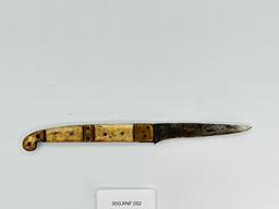 18th Century Four Panel Bone Folding Knife (00G.KNF.052)