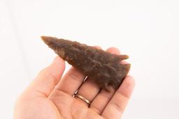 Outstanding 4" Lost Lake made from a translucent Flint Ridge flint.