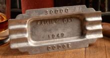 c. 1949 Dodge Family Day Employee Ashtray