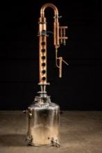 6 Plate Copper Flute Still With 26 Gal Stainless Steel Boiler by Hillbilly Stills