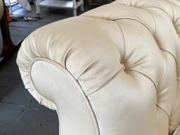 Christopher Guy Custom Covered Tufted Chesterfield Arm Chairs - A Pair