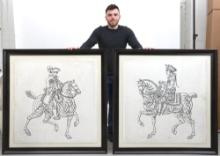 Lord Lytton Hand Drawn Horsemen By Natural Curiosities
