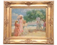 Framed Oil Painting On Canvas Signed By Artist Francis