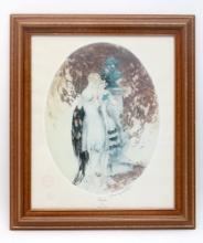 Secrets By Louis Icart Stamped Lithograph