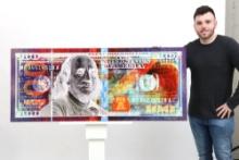Original 100 Bill Art By Miami Artist Tranparent