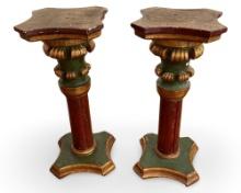 19th Century Wooden Columns - A Pair