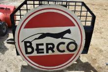 Vintage Berco round sign