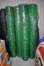 Four rolls of wire fencing, 6 foot tall