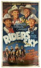 SIGNED - Riders in the Sky - The Cowboy Way Poster - NO COA