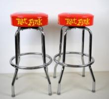 (2) Rat Fink bar stools