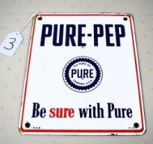 Pure-Pep Pump sign,