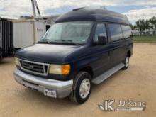 2006 Ford E250 Cargo Van Runs & Moves) (Jump to Start) (Chair Lift Operates but Vehicle Needs New Ba