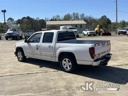 (Conway, AR) 2010 Chevrolet Colorado Crew-Cab Pickup Truck Runs & Moves, Starts With Jump,