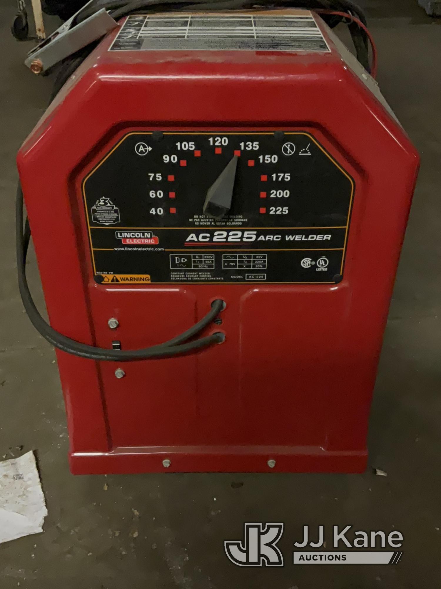 (Harvey, IL) Lincoln Electric AC225 Arc Welder (Condition Unknown ) NOTE: This unit is being sold AS