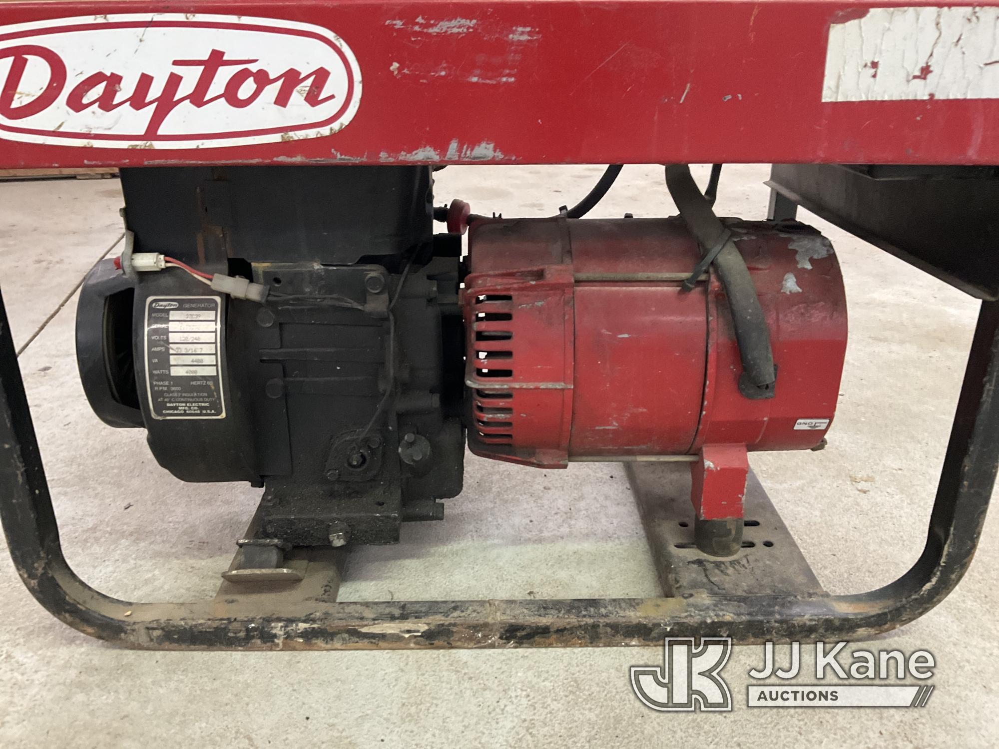 (South Beloit, IL) Dayton Portable Generator Conditions Unknown, Pull Cord Clutch Broke While Trying