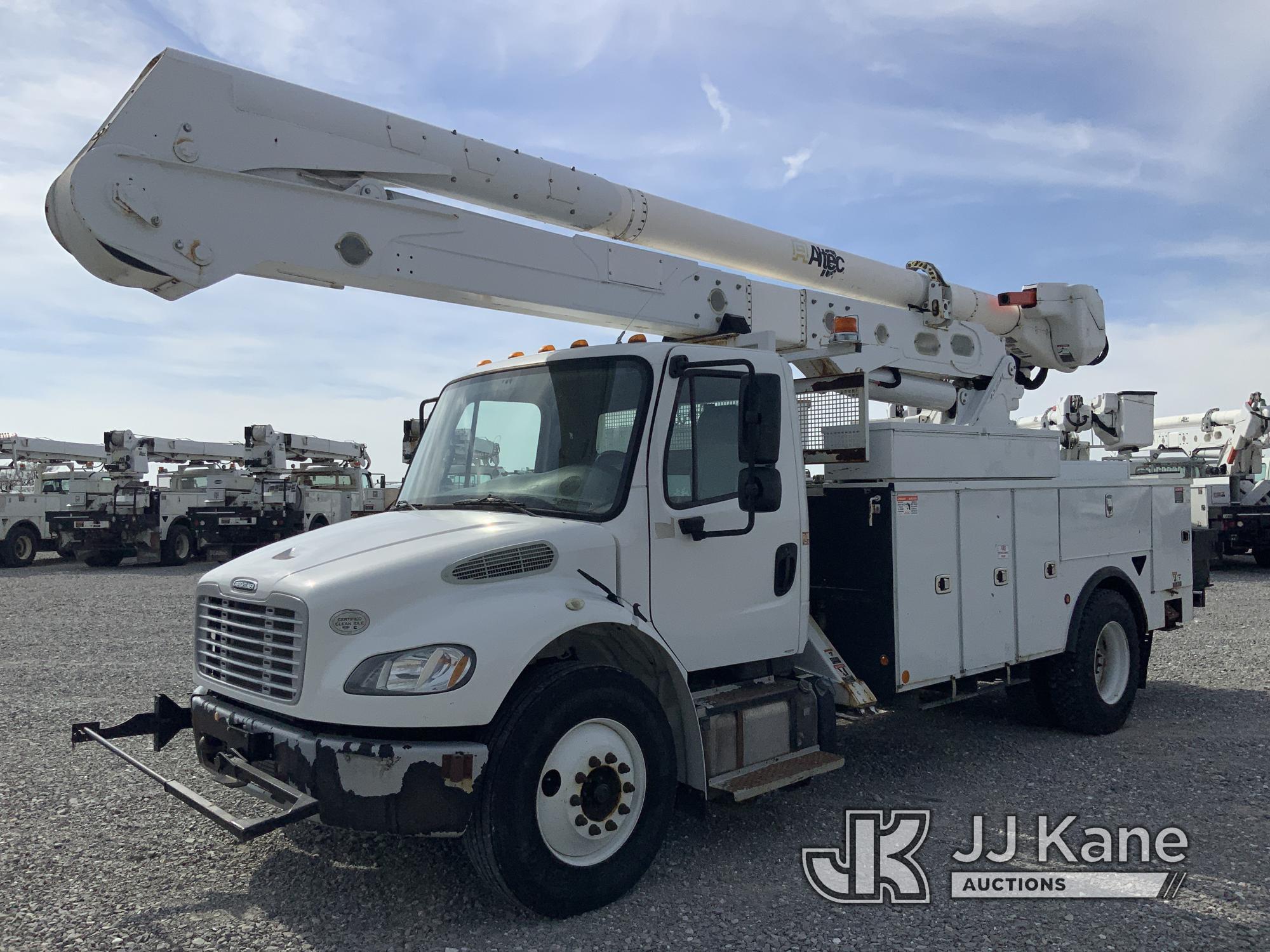 (Hawk Point, MO) Altec AN55E-OC, Material Handling Bucket Truck rear mounted on 2015 Freightliner M2