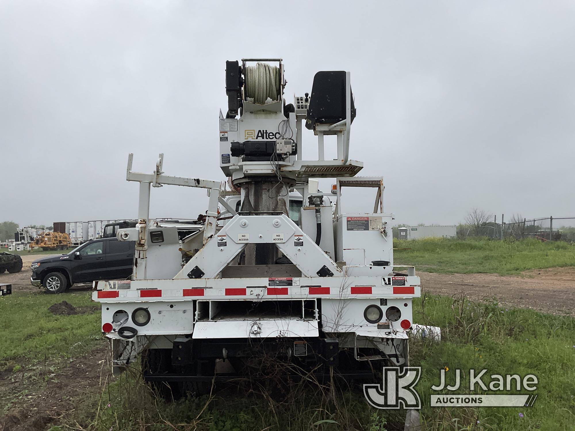 (Creedmoor, TX) Altec DM47-TR, Digger Derrick rear mounted on 2017 International 4300 Utility Truck