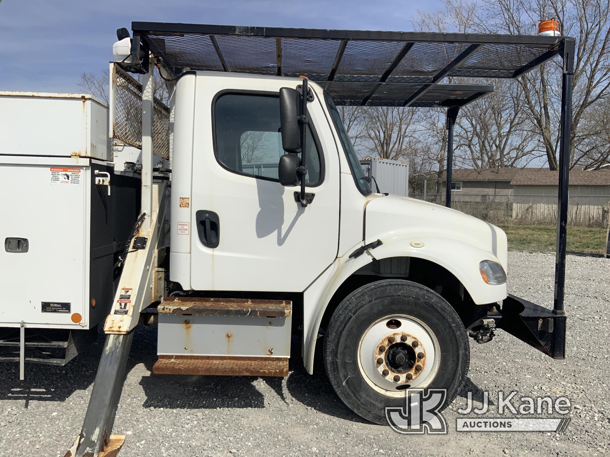 (Hawk Point, MO) Altec AN55-OC, Material Handling Bucket Truck rear mounted on 2014 Freightliner M2