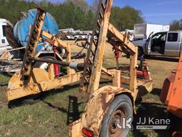 (Byram, MS) Homemade Hydraulic Reel Trailer No Title) (Pintle Ring, Electric Brakes, 6-Way Round Tra